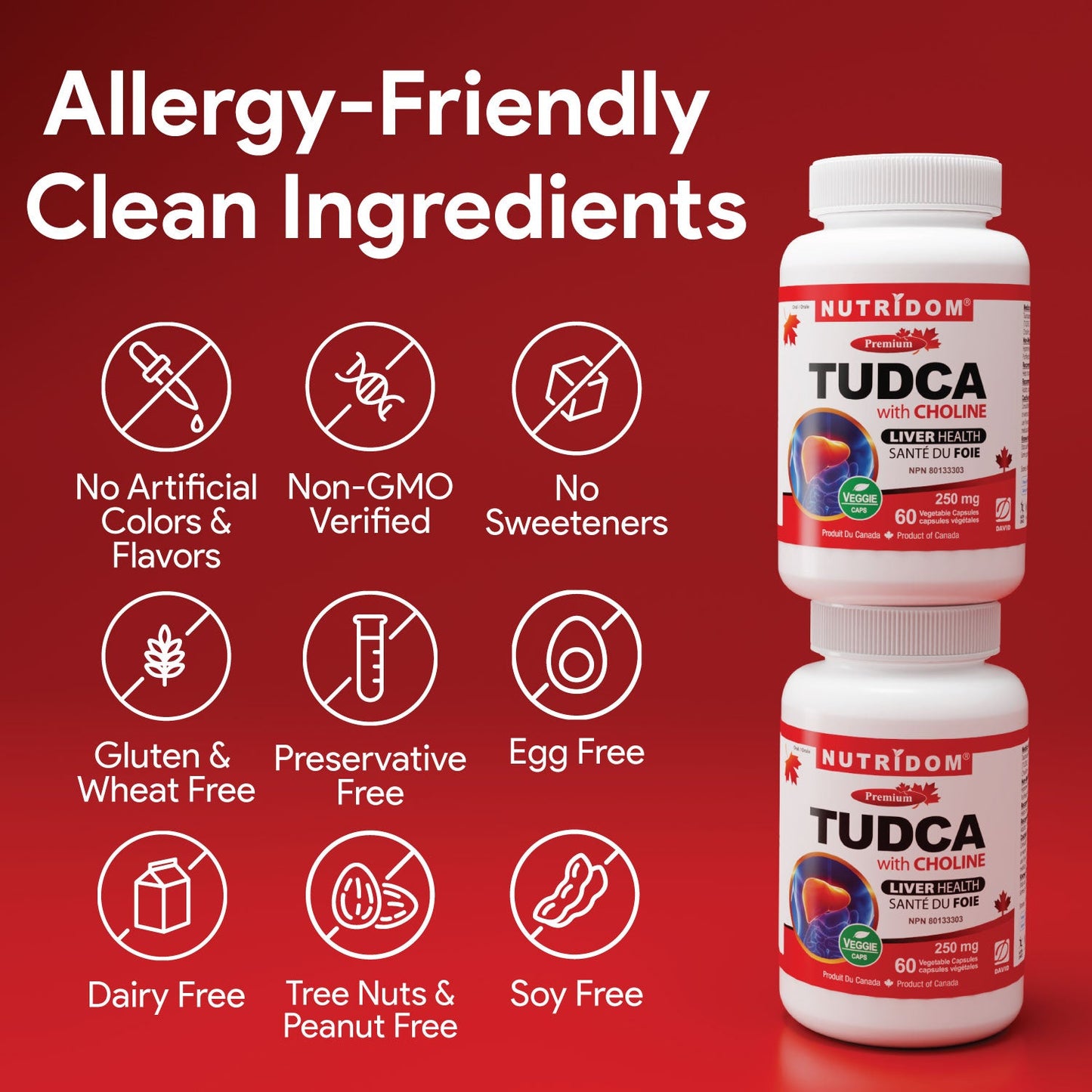 Nutridom Tudca with Choline (60 V-Capsules)
