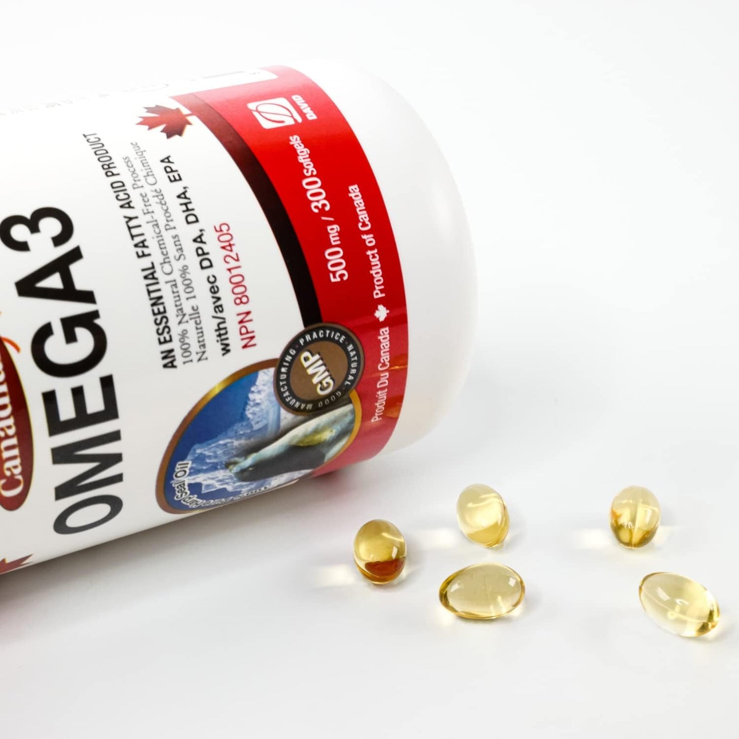 Nutridom Canadian Harp Seal Oil, Omega-3, 500mg (300 Softgels)