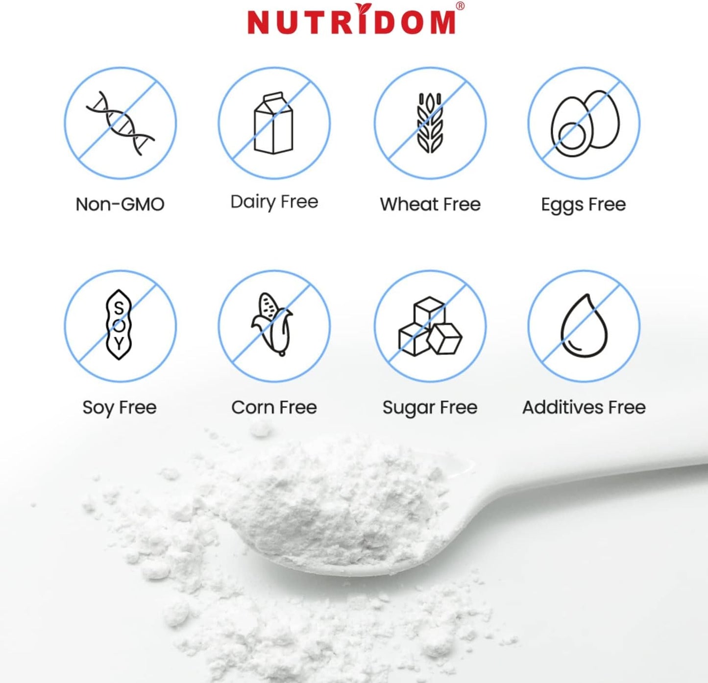 Nutridom Vegan L-Glutamine Powder (300 Grams)