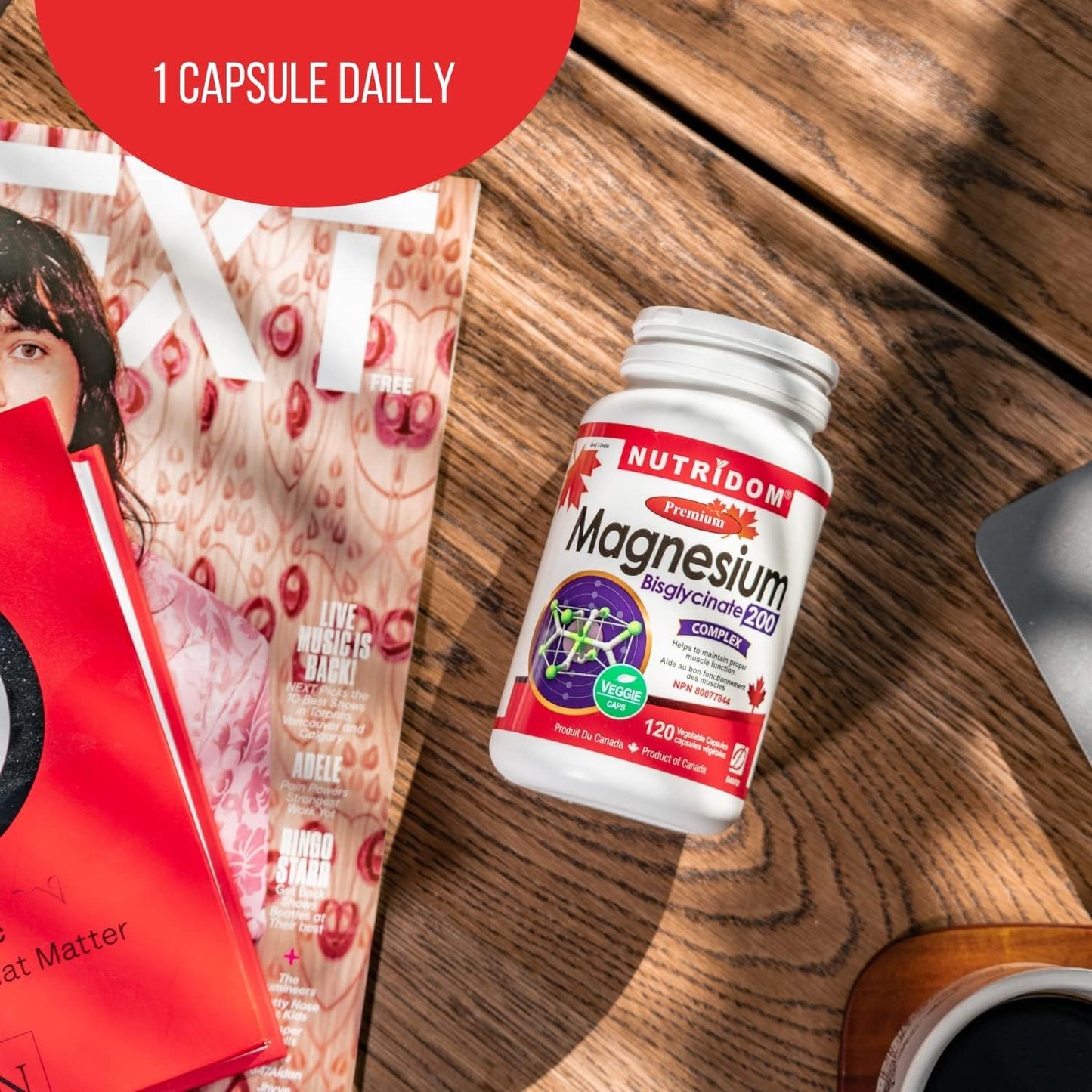Nutridom Magnesium Bis-Glycinate 200mg 120 V-Capsules