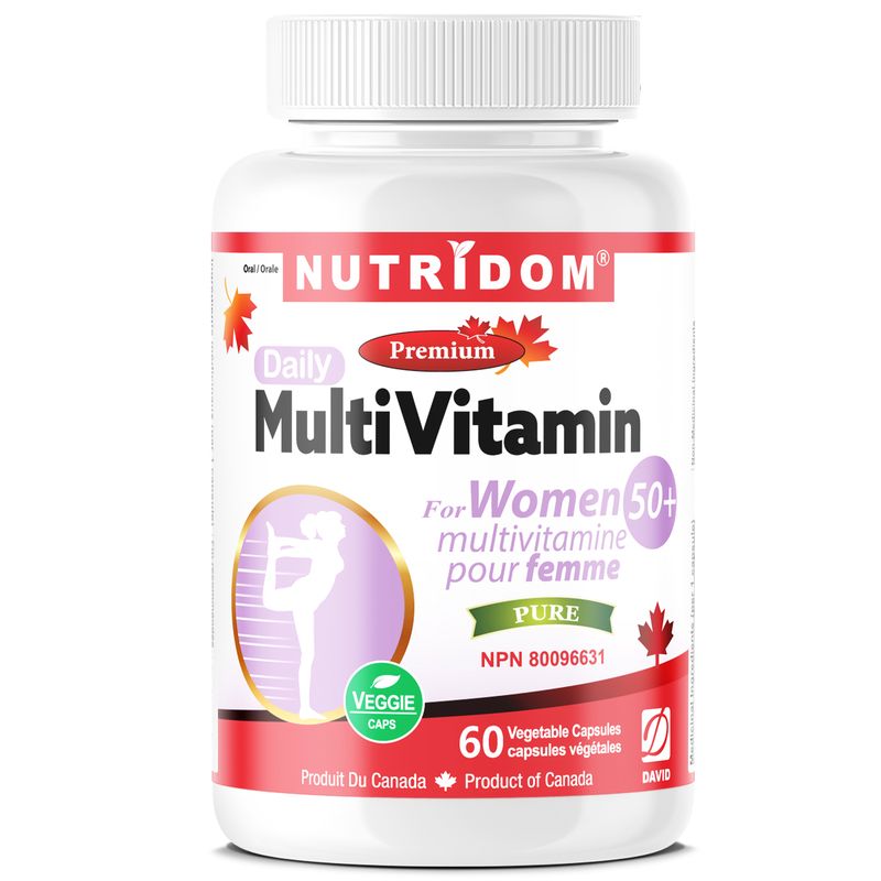 Nutridom Multivitamin for Women 50 and Over (60 Veggie Capsules)