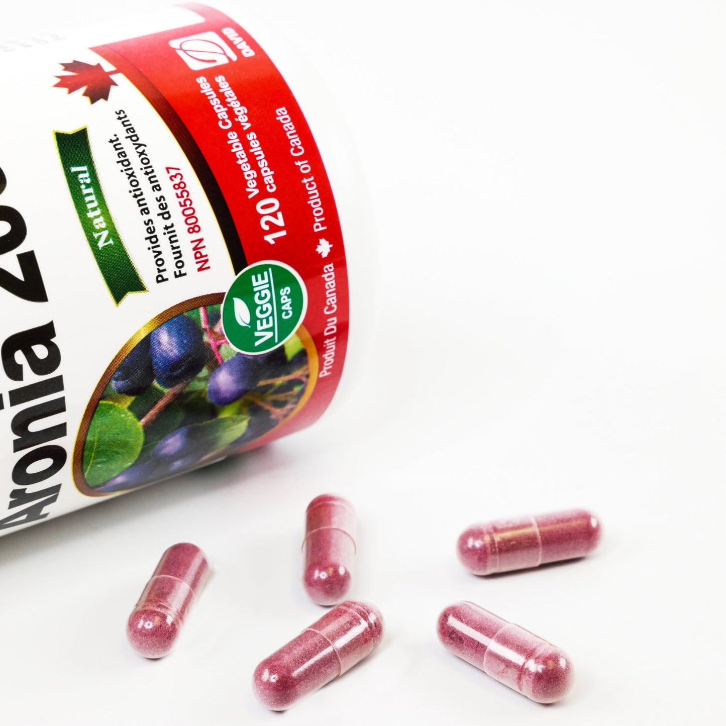 Nutridom North-American Aronia 500mg (2,000mg QCE) (120 Veggie Capsules)