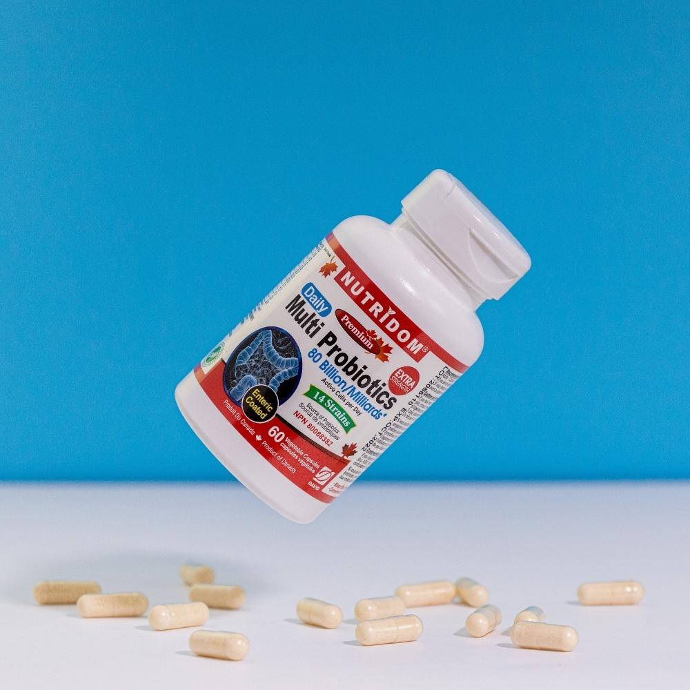 Nutridom Multi-Probiotics, 80 Billion CFU (60 Veggie Capsules)