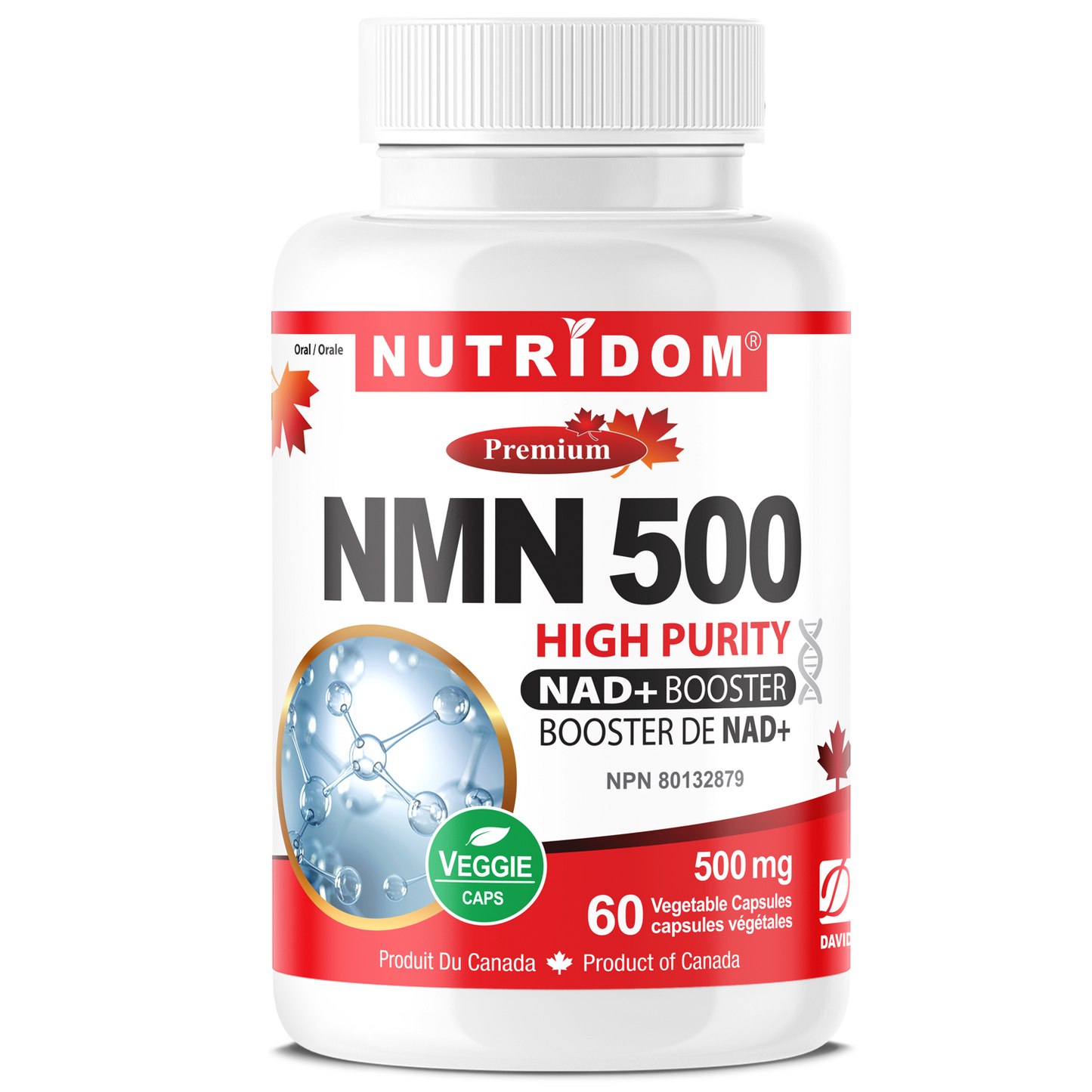 Nutridom NMN 500mg, Nicotinamide Mononucleotide