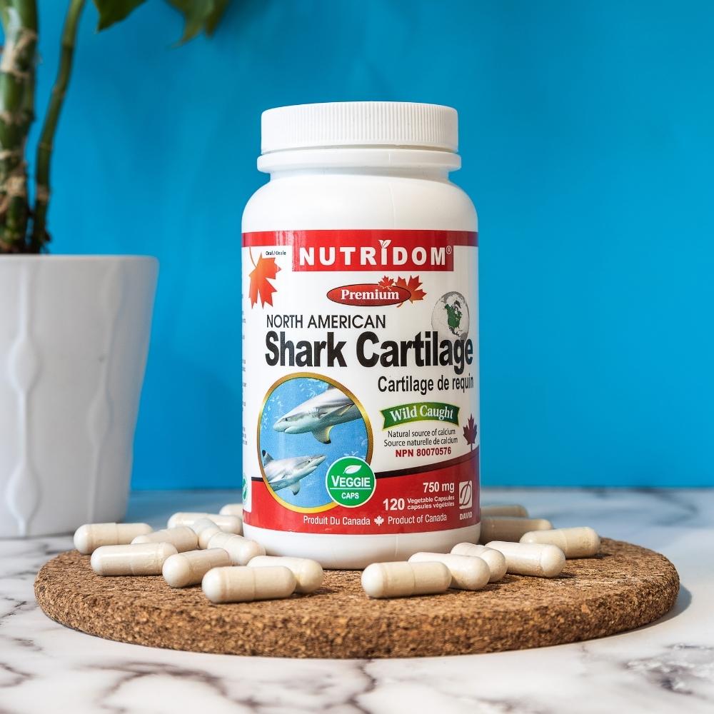 Nutridom North-American Shark Cartilage 750mg (120 Veggie Capsules)