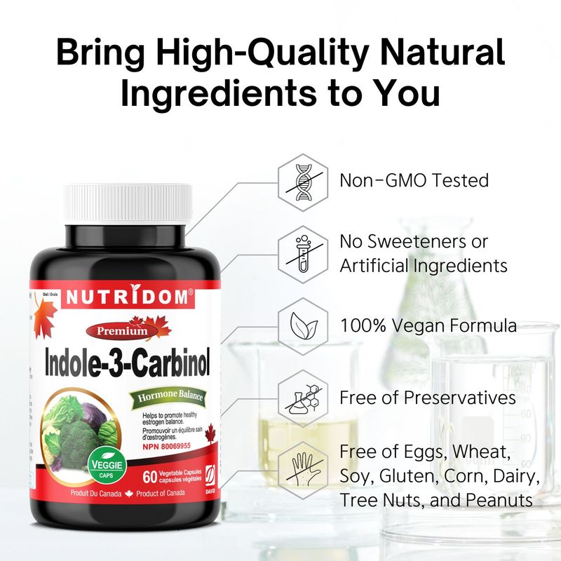Nutridom Indole-3-Carbinol 400mg (60 Veggie Capsules)