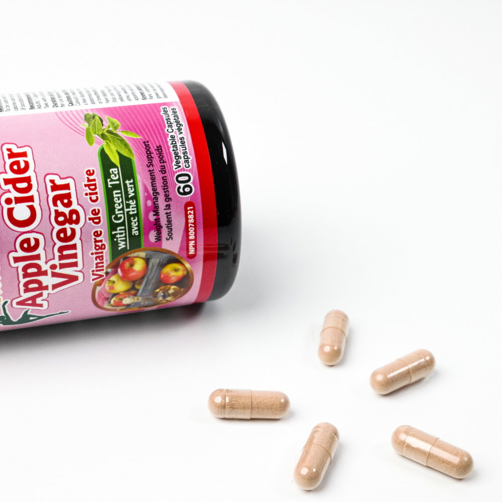 Herbal Slim Apple Cinder Vinegar with Green Tea Extract (60 Capsules)