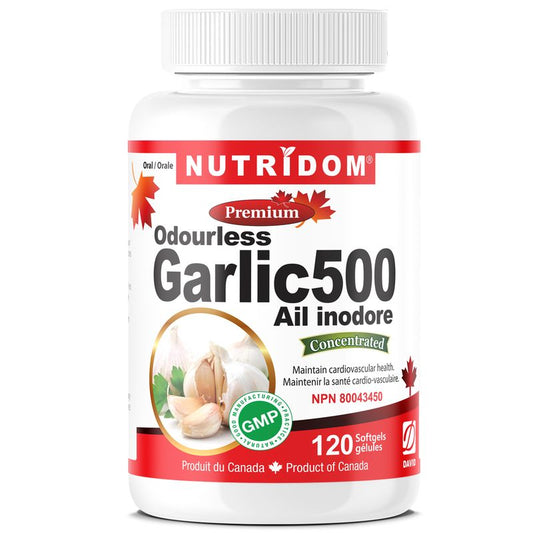 Nutridom Odourless Garlic 5mg (500mg QCE) (120 Softgels)