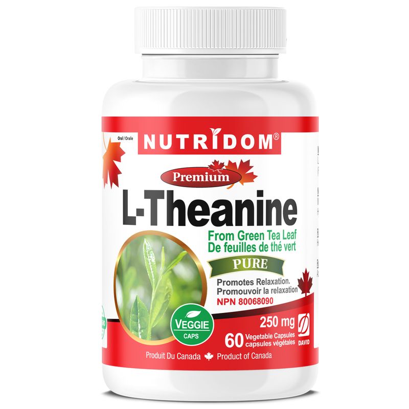 Nutridom L-Theanine 250mg (60 Veggie Capsules)