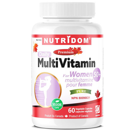 Nutridom Multivitamin for Women 50 and Over (60 Veggie Capsules)