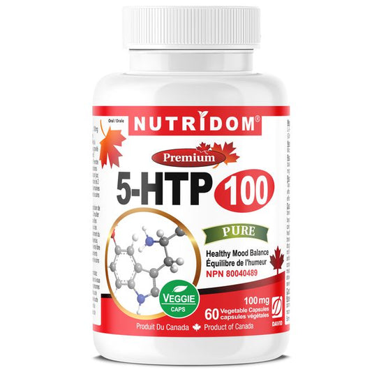 Nutridom 5-HTP 100mg (60 Veggie Capsules)