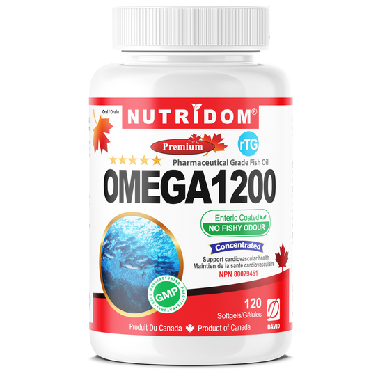 Nutridom Omega 1200, Fish Oil, 120 Soft gels