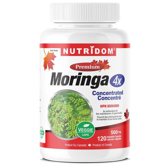 Nutridom Moringa Oleifera Leaf Extract 4:1 (120 Veggie Capsules)
