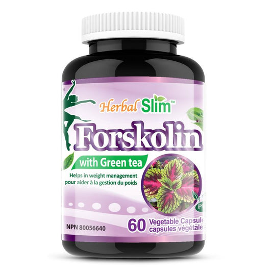 Herbal Slim Forskolin with Green Tea Extract (60 Capsules)