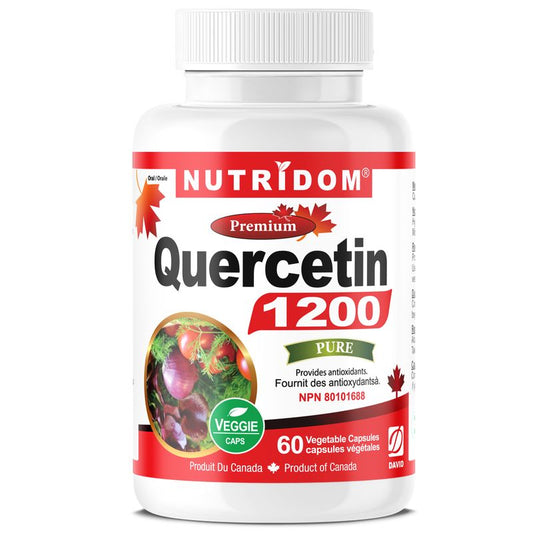 Nutridom Quercetin 600mg (60 Veggie Capsules)