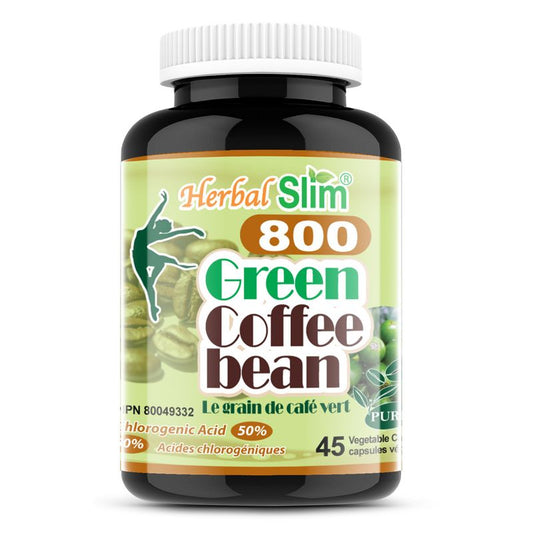 Herbal Slim Green Coffee Bean with 50% Chlogenic Acid (45 Capsules)